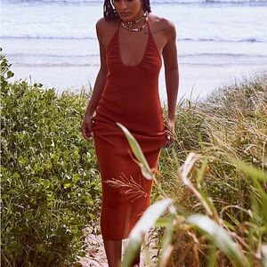 Free People Honey Sweater Midi Dress